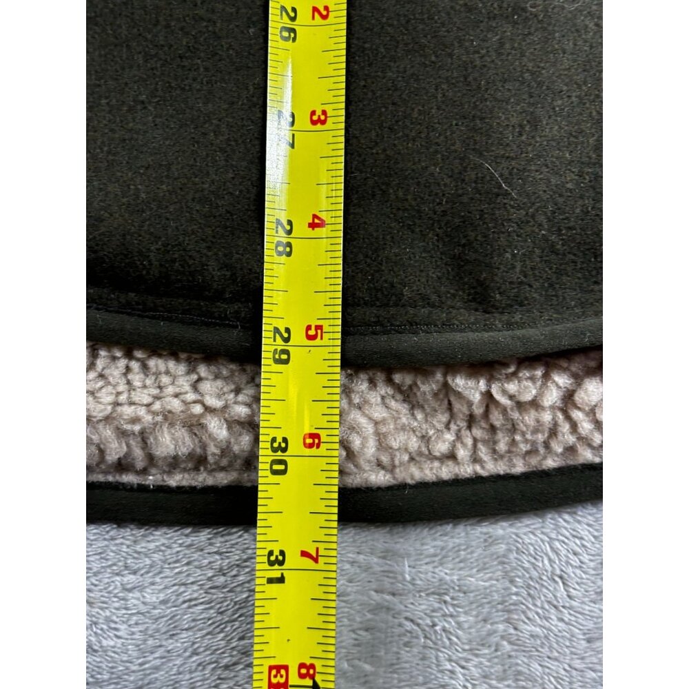 Scandia Woods Sherpa Lined Dark Green Vest XL Wool Blend Zip - Picture 4 of 6